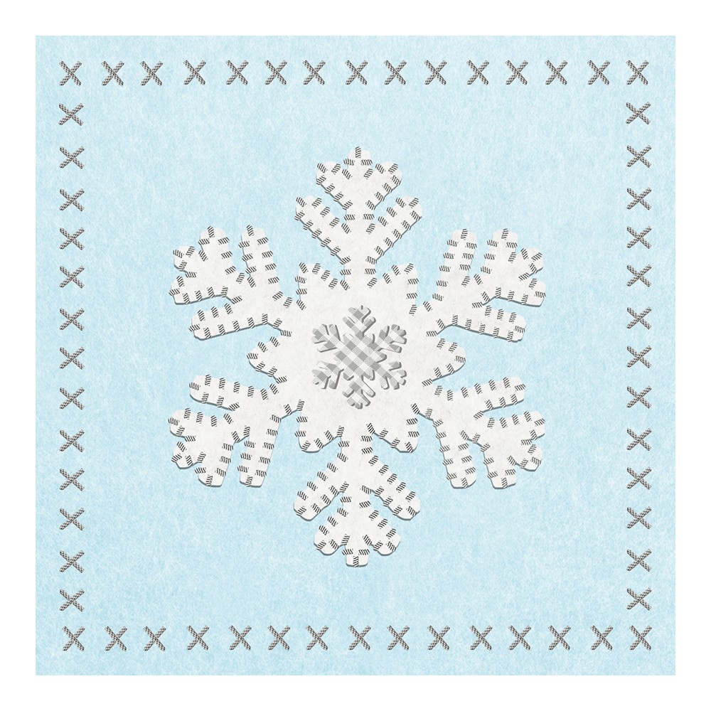 Салфетки felt snowflake бумажные 20 шт., Paperproducts Design