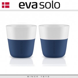 Кофейные стаканы EVA для эспрессо, 2 шт по 80 мл, темно-синие, силиконовый ободок Eva Solo
