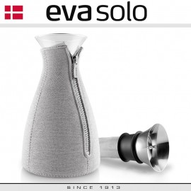 Дизайнерский кофейник Cafe Solo в текстурном чехле, 1 л, светло-серый, EVA SOLO