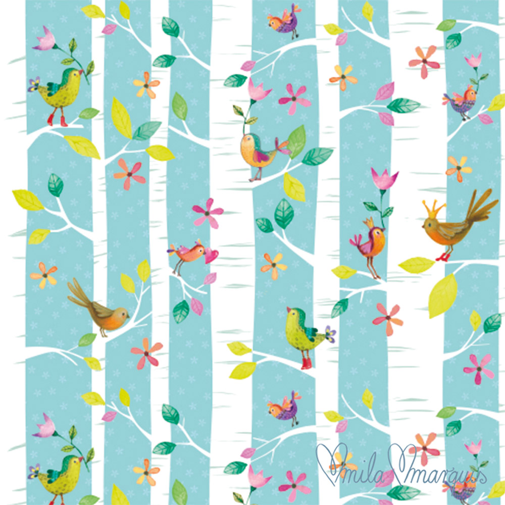 Салфетки birds twitters бумажные 20 шт., Paperproducts Design