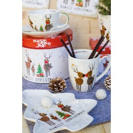 Набор чашек для эспрессо в подарочной коробке family christmas 100 мл, Paperproducts Design