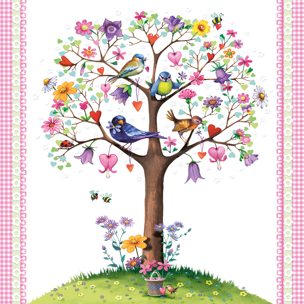 Салфетки love tree бумажные 20 шт., Paperproducts Design