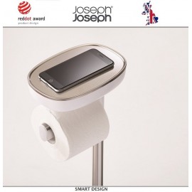Держатель EasyStore для туалетной бумаги, с гибким ершиком Flex и органайзером для мелочей, Joseph Joseph