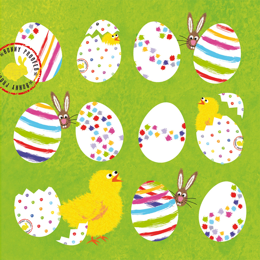 Салфетки eggs allover бумажные 20 шт., Paperproducts Design