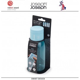 Бутылка Dot с контролем потребления воды, 400 мл, голубая, Joseph Joseph