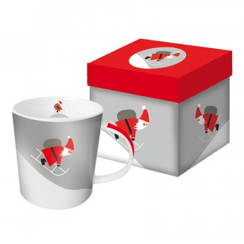 Кружка в подарочной упаковке here comes santa 350 мл, Paperproducts Design