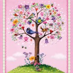 Салфетки love tree бумажные 20 шт. розовые, Paperproducts Design