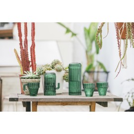 Набор из 6-ти стеклянных стаканов saguaro зеленый, Doiy