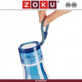 Бутылка-термос ACTIVE с внутренней колбой из стекла, 325 мл, серо-зеленая, Zoku