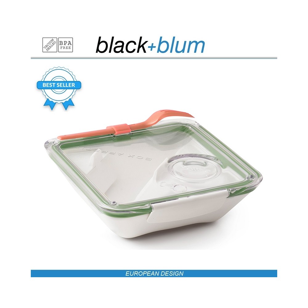 Box Appetit ланч-бокс двойной, белый-оливковый, Black+Blum