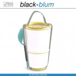 Lunch Pot ланч-бокс 2 в 1, 300 и 500 мл, бело-желтый, Black+Blum