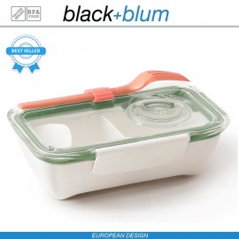 Bento Box Appetit ланч-бокс с разделителем, белый-оливковый, Black+Blum