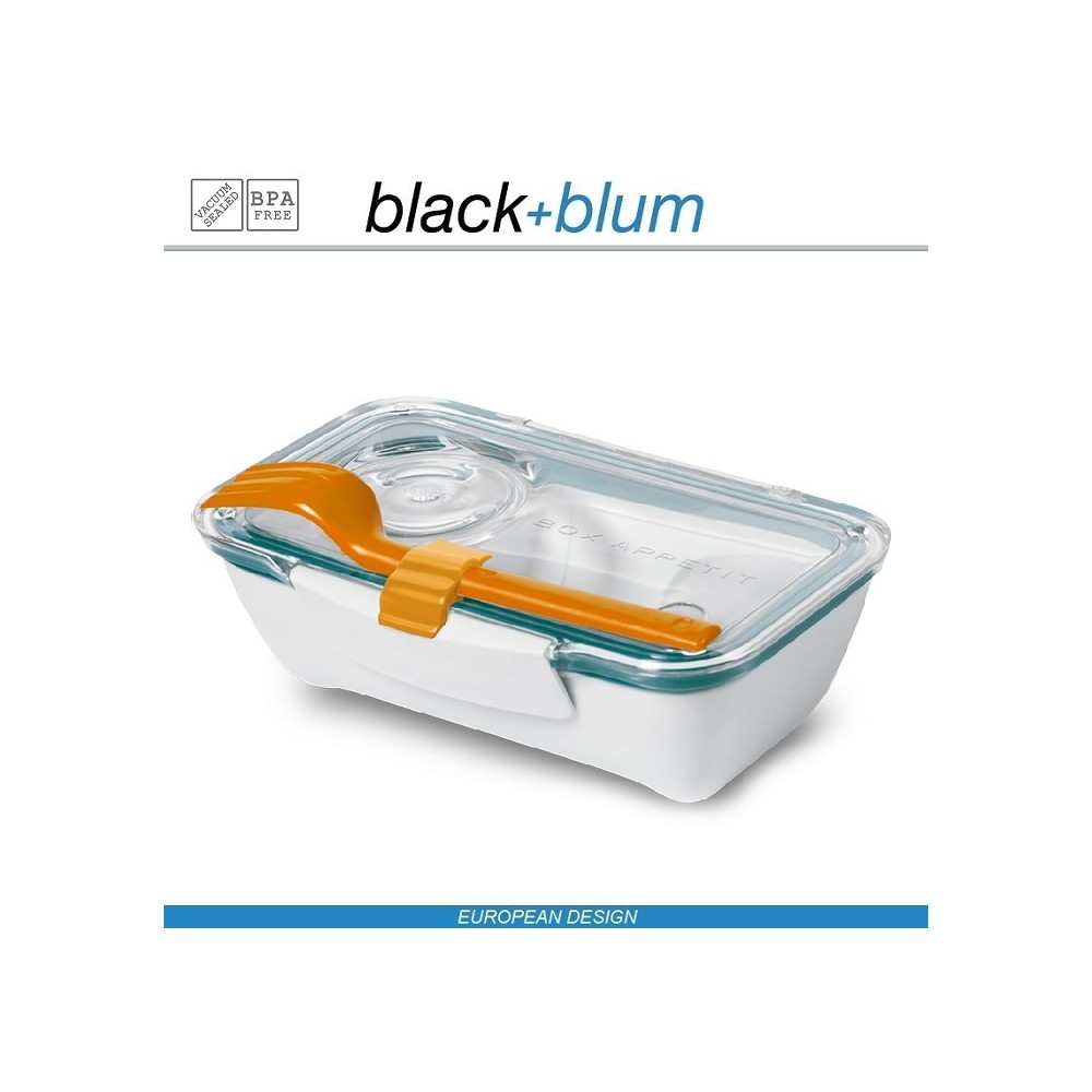 Bento Box Appetit ланч-бокс с разделителем, белый-бирюзовый, Black+Blum
