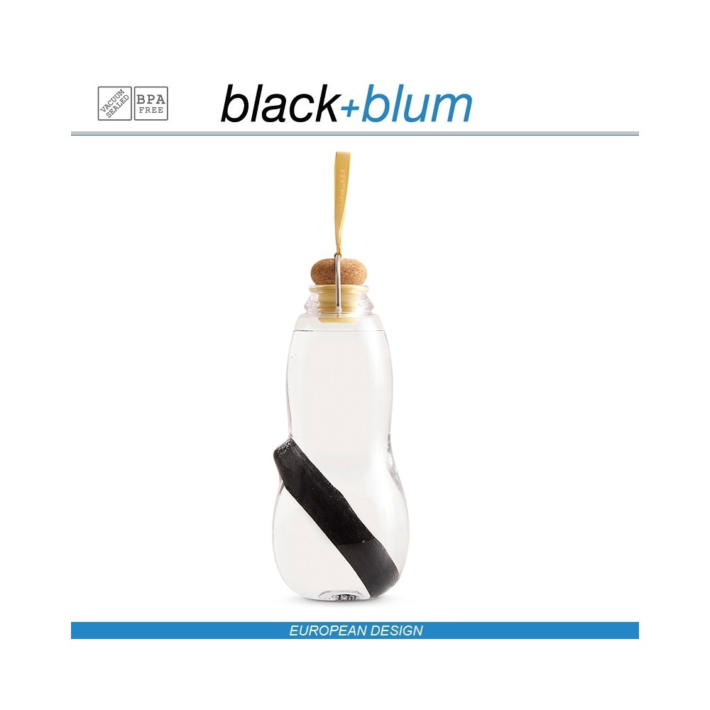 Eau Good эко-бутылка для воды с угольным фильтром, 800 мл, желтый, Black+Blum