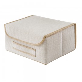 Коробка для хранения с крышкой бежевая bo-023, Casy Home