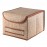Коробка для хранения с крышкой коричневая во-032, Casy Home