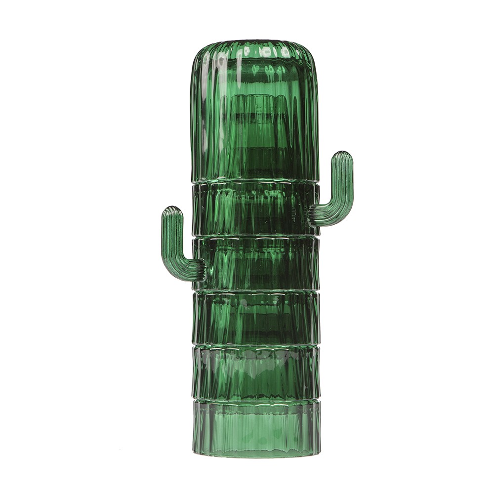 Набор из 6-ти стеклянных стаканов saguaro зеленый, Doiy