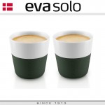 Кофейные стаканы EVA для эспрессо, 2 шт по 80 мл, темно-зеленые, силиконовый ободок Eva Solo