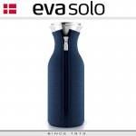 Графин Fridge для горячих и холодных напитков в неопреновом текстурном чехле, 1 л, тёмно-синий, Eva Solo