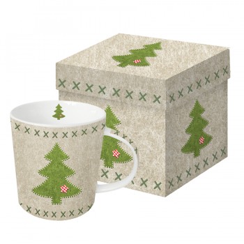 Кружка в подарочной упаковке felt xmas tree 350 мл, Paperproducts Design