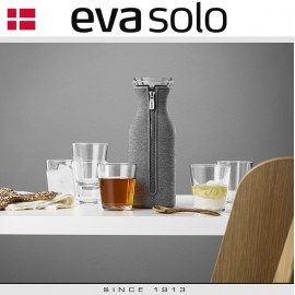 Графин Fridge для горячих и холодных напитков в неопреновом текстурном чехле, 1 л, светло-серый, Eva Solo