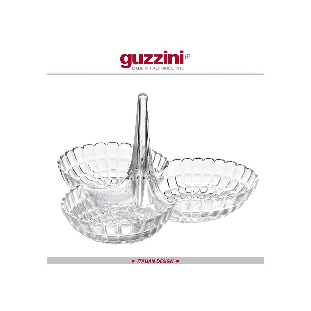 Менажница Tiffany, D 25 см, H 23.5 см, пластик пищевой, цвет прозрачный, Guzzini