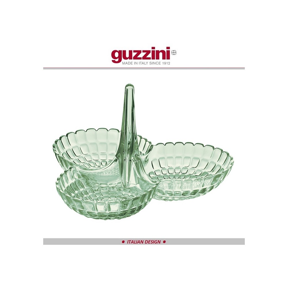 Менажница Tiffany, D 25 см, H 23.5 см, пластик пищевой, цвет зеленый, Guzzini