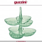 Менажница двухъярусная Tiffany, D 25 см, H 27 см, пластик пищевой, цвет зеленый, Guzzini