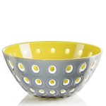 Салатница le murrine 25 см желто-серая, Guzzini