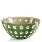 Салатница le murrine 25 см темно-зеленая, Guzzini