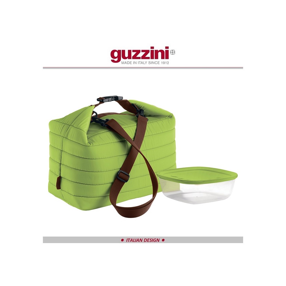 Ланч-бокс Handy с термосумкой большой, зеленый, Guzzini