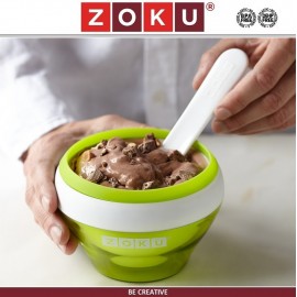 Мороженица ICE CREAM MAKER для приготовления и подачи, 150 мл, зеленый, ZOKU