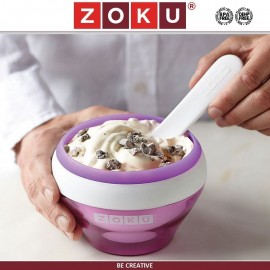Мороженица ICE CREAM MAKER для приготовления и подачи, 150 мл, фиолетовый, ZOKU