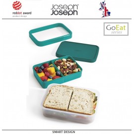 Ланч-бокс GoEat двойной, изумрудный, Joseph Joseph