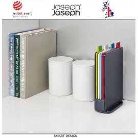 Набор разделочных досок Index Compact в кейсе графит, 5 предметов, Joseph Joseph