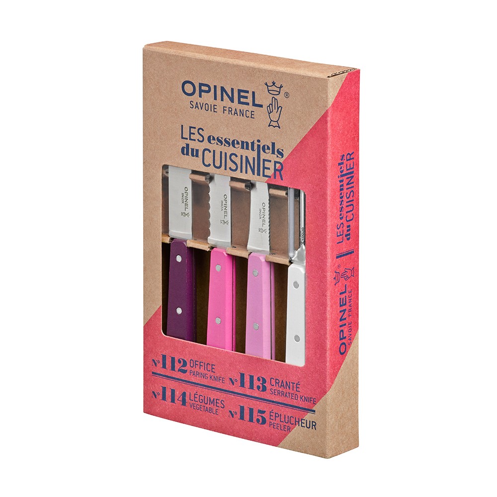 Набор из 4 кухонных ножей les essentiels primarosa, Opinel