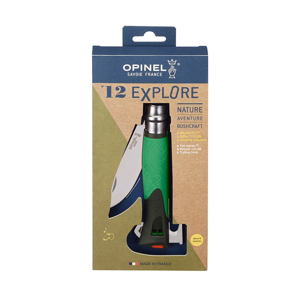 Нож складной explore 8 см зеленый, Opinel