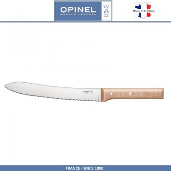 Нож кухонный Parallele для хлеба, лезвие 21 см, желтый, Opinel