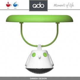 Крышка-ситечко Birdie Swing  для заваривания чая в кружке, зеленая, QDO