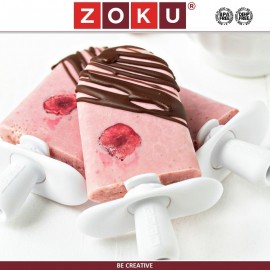 Набор DUO QUICK POP для приготовления домашнего мороженого, красный, ZOKU