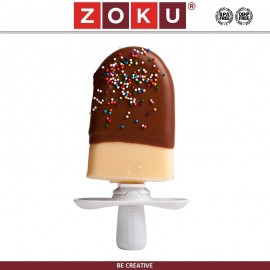Набор TRIO Quick Pop для приготовления домашнего мороженого, оранжевый, ZOKU