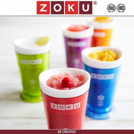 Емкость SLUSH SHAKE для молочных коктейлей, шейков и холодных десертов, 240 мл, красный, ZOKU