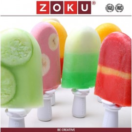 Набор TRIO Quick Pop для приготовления домашнего мороженого, красный, ZOKU