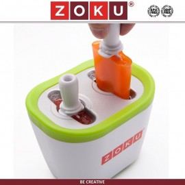 Набор DUO QUICK POP для приготовления домашнего мороженого, красный, ZOKU