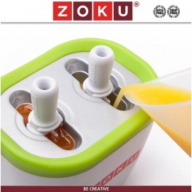 Набор DUO QUICK POP для приготовления домашнего мороженого, красный, ZOKU