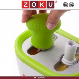 Набор DUO QUICK POP для приготовления домашнего мороженого, зеленый, ZOKU