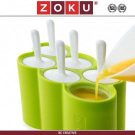 Набор для домашнего мороженого, на 6 порций, Classic, зеленый, ZOKU