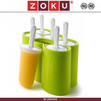 Набор для домашнего мороженого, на 6 порций, Classic, зеленый, ZOKU