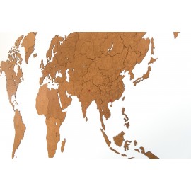 Карта-пазл wall decoration giant, 280х170 см, коричневая, Mimi