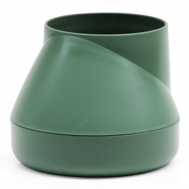 Горшок цветочный hill pot, маленький, зеленый, Qualy